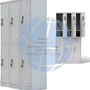 Cacifo Metálico 6 Portas – Cor Cinza